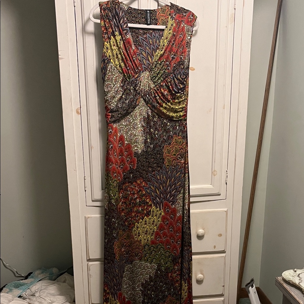 Vibrant Multicolor Maxi Dress